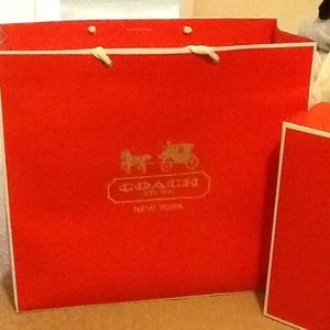 Authentic Coach Box & Bag