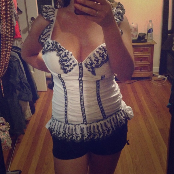 White sexy top