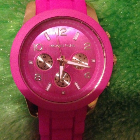 Michael Kors Accessories - Hot Pink MK Watch.