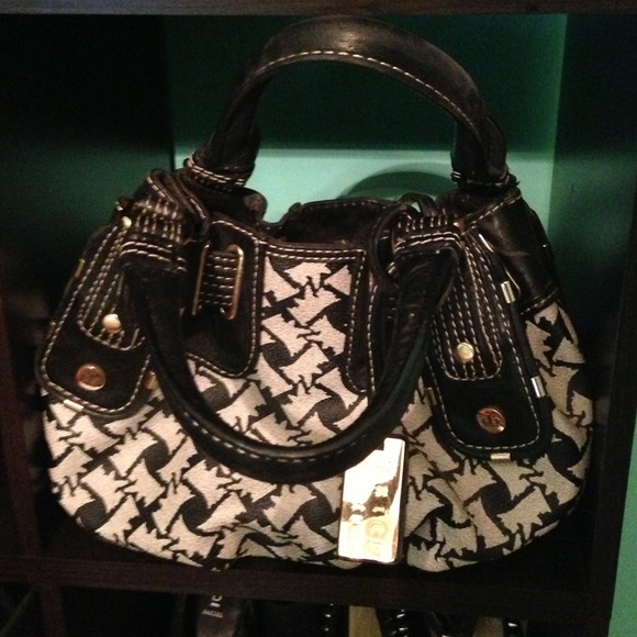 BLACK AND GREY JUICY COUTURE PURSE