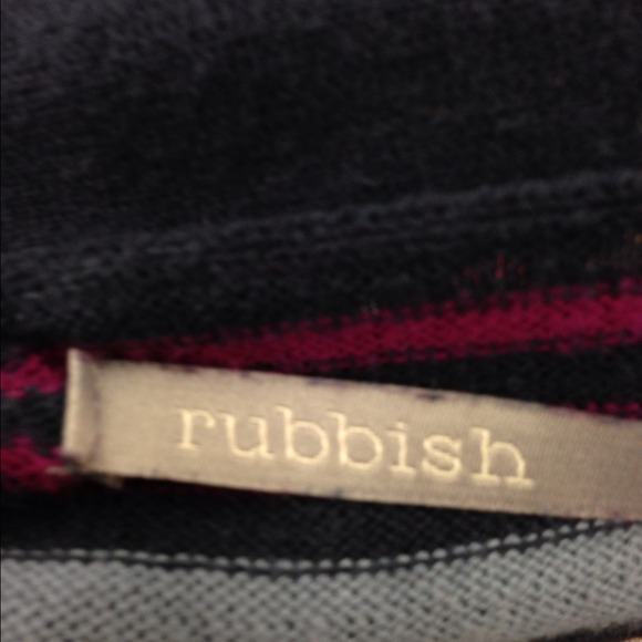 Nordstrom's Navy cardigan with stripes - Picture 2 of 2