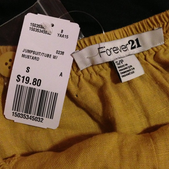 Forever 21 mustard romper - Picture 2 of 3