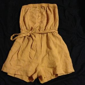 Forever 21 mustard romper
