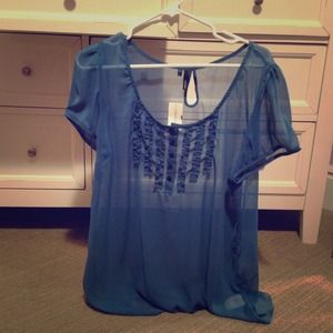 Maurice's sheer top NEVER WORN TAG STILL ON