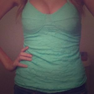 Turquoise top