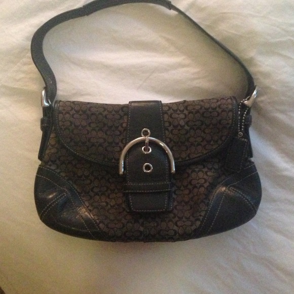 Black small coach bag