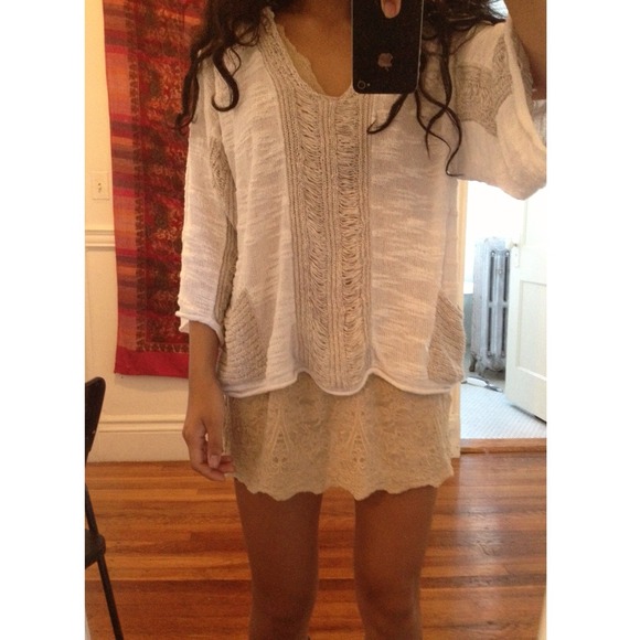 Knit sweater white and beige from Curie Never worn - Picture 3 of 4