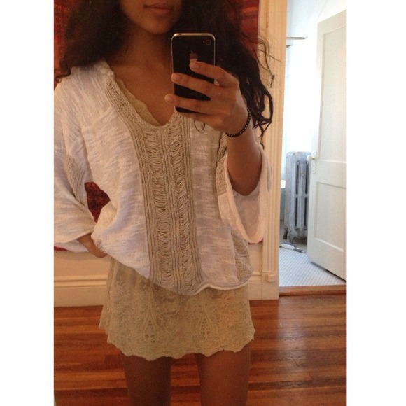 Knit sweater white and beige from Curie Never worn - Picture 4 of 4