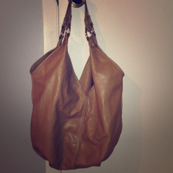 Tan faux leather Hobo bag