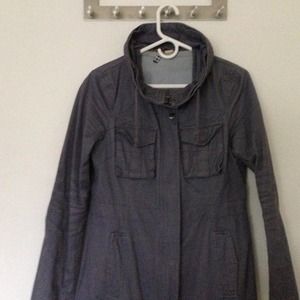 H&M blue/grey knee length coat.