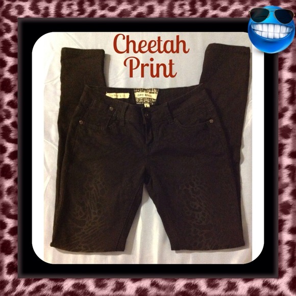 🎀BLACK CHEETAH JEANS🎀