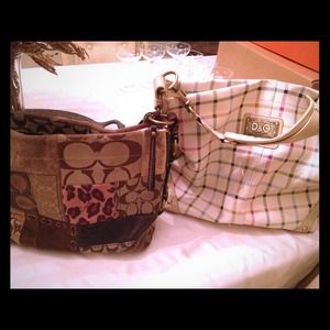 Coach bag, used. D&G bag, never used.