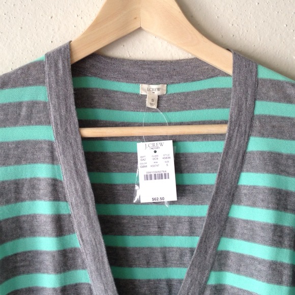 ❌SOLD in Bundle J. Crew Mint & Gray Sweater. - Picture 3 of 4
