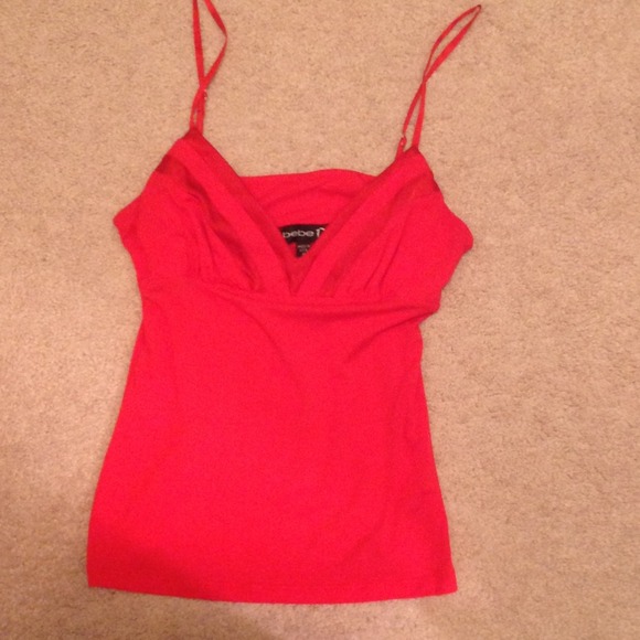 SOLD in bundle Red Bebe tank