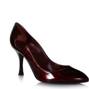 Sergio Rossi Bordeaux cut-out court shoes