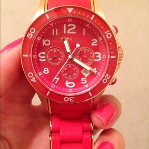 Marc by Marc Jacobs Red & Gold Chronograph Watch