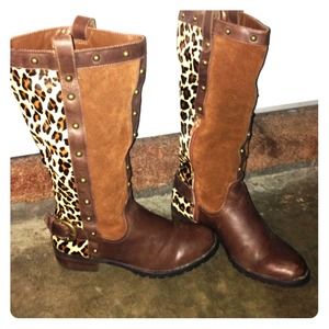 Steve Madden cheetah print boots 🐯👢