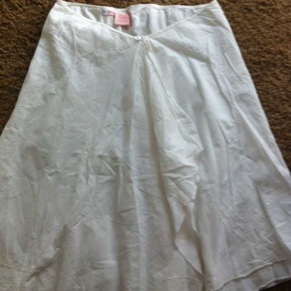 White Roxy handkerchief skirt