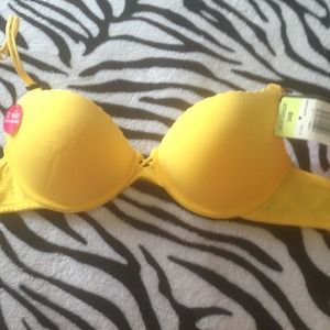 Yellow bra Push Up NWT,34B