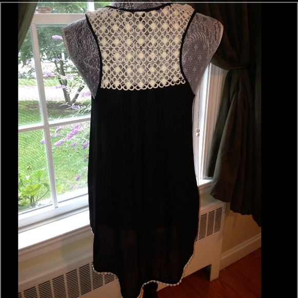 Sheer black dressy top - Picture 2 of 4