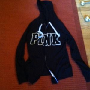 Black vs pink zip up