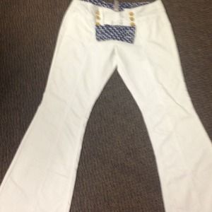 White never worn boating pants