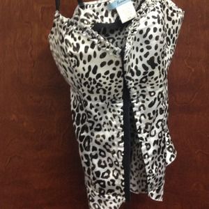 Corset top leopard print
