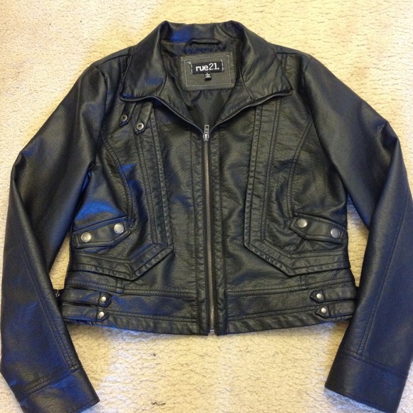 Black Faux Leather Jacket