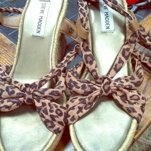 Steve Madden leopard print espadrilles