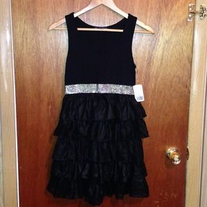 Black Ruffle Dress.