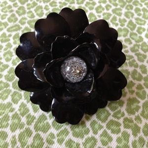 LARGE TRENDY ADJUSTABLE METAL FLOWER RING
