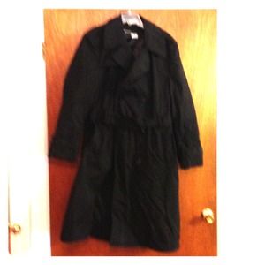 All weather trench coat with zip in lining.