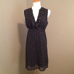 Black & Gray Polka Dot Dress