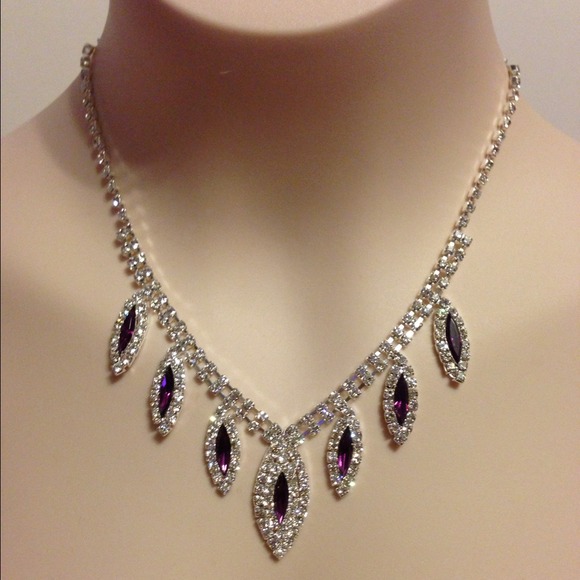 Sparkling purple tone w/ rhinestones Design Set - Picture 2 of 3