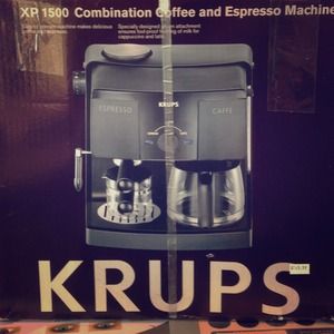 Krups combination coffee and espresso machine