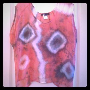 Sheer top. Never worn! Very beautiful!