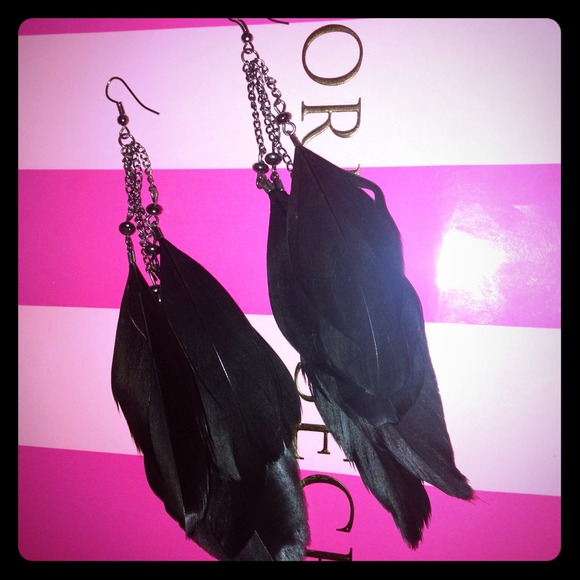 Feather earrings