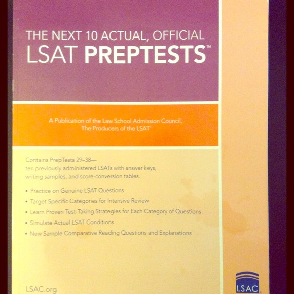 LSAT Prep tests, Study Guide from LSAC