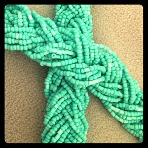 Braided bead necklace