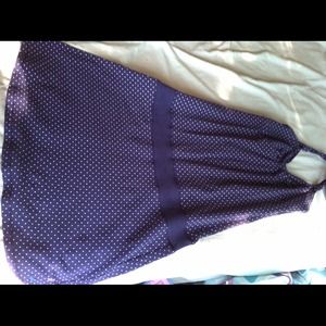 Navy polka dot American Eagle dress