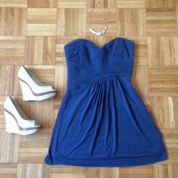 BCBGMaxAzria Dresses & Skirts - Bcbg blue cocktail dress