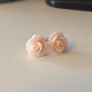 Ivory Rose Earrings