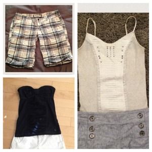Bundle for tk1314 😊 a&f shorts and top, fp tank