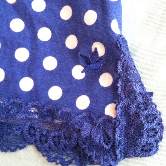 AERIE Royal polka dot tank top - Picture 2 of 4