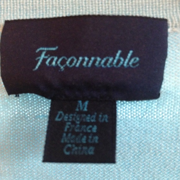 Blue Faconnable Sweater! 75% SILK