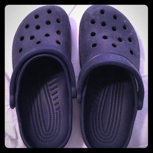 Navy blue Crocs