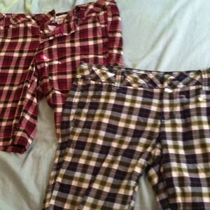 2 plaid Aeropostale Shorts