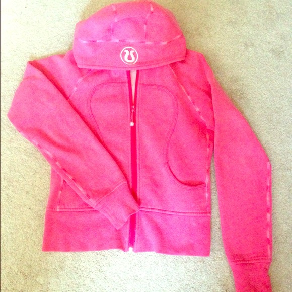 Lululemon Pink limited Edition Scuba Zip Up hoodie