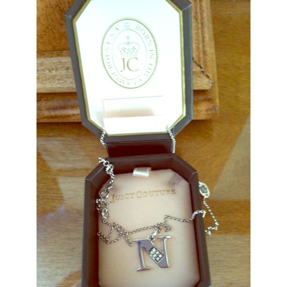 Juicy "N" Initial Necklace NWOT