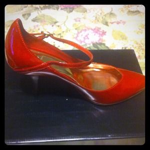 Vintage Red Patten Leather Carlos By C Santana